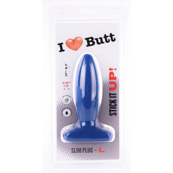 I Love Butt Plug Slim L I Love Butt 14 x 4.8 cm Bleu